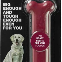 TASTY BONE Kostička nylonová pre veľkých psov - Hovädzie mäso a červené víno