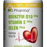 BIO Pharma Koenzým Q10 30mg + Vit.E 20mg + Selén 25μg