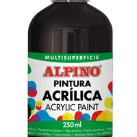 ALPINO Fľaša akrylové farby do školy - Čierna