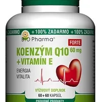 BIO Pharma Koenzým Q10 60 mg + Vitamín E Forte