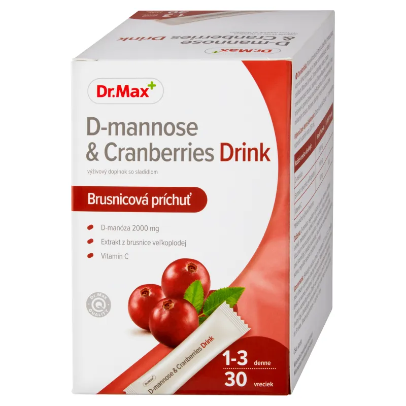 Dr. Max D-mannose & Cranberries Drink 1×30 ks, vrecká