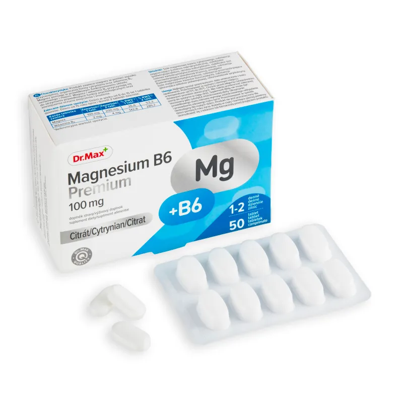 Dr. Max Magnesium B6 Premium 1×50 tbl, výživový doplnok