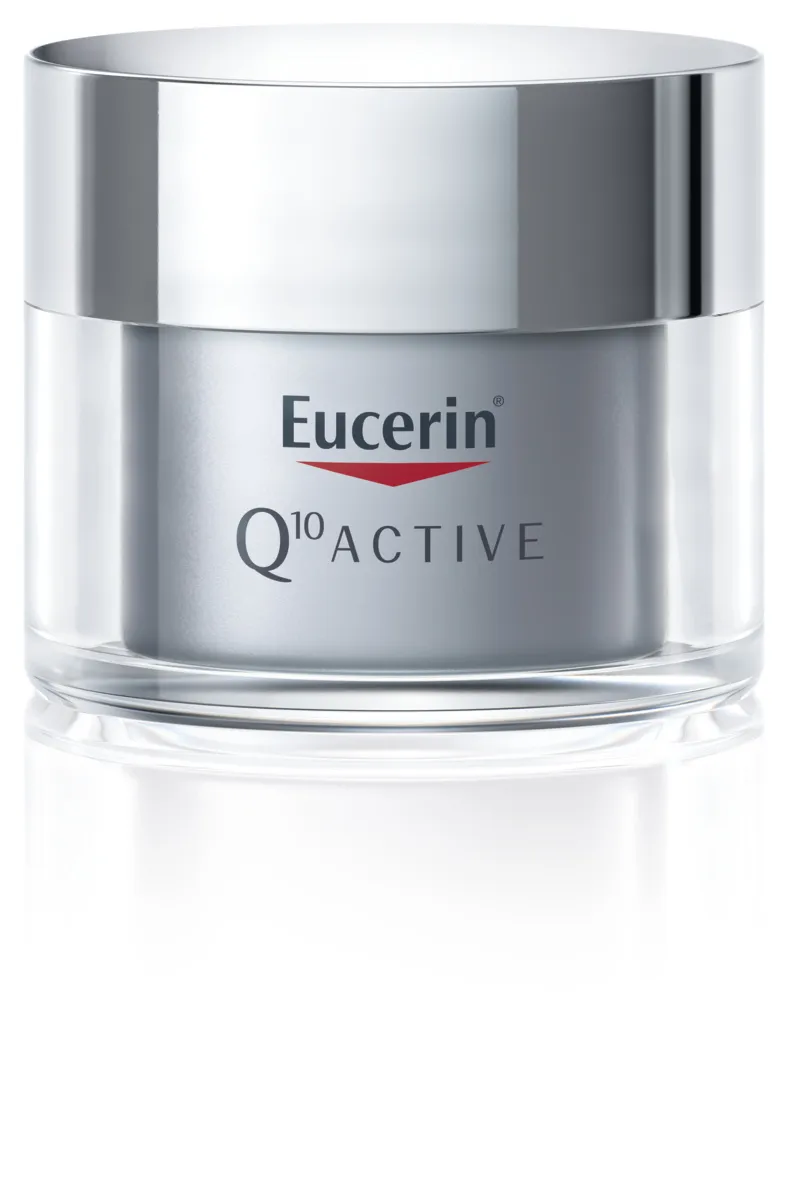 Eucerin Q10 ACTIVE nočný krém proti vráskam 1×50 ml, pre citlivú pokožku