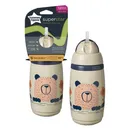 Tommee Tippee Superstar netečúci hrnček so slamkou pre batoľatá, 266 ml, 12m+, teplá sivá