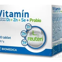 Biomedica Vitamín D3+Zinok+Selén+Probio