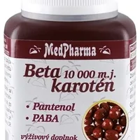 MedPharma BETAKAROTÉN 10 000 m.j.+Pantenol +PABA