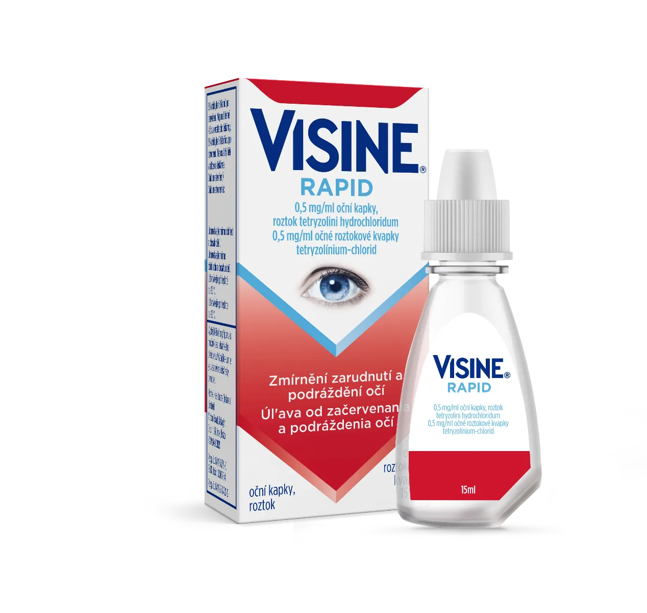 Visine® Rapid 0,5 mg/ml, očná roztoková instilácia