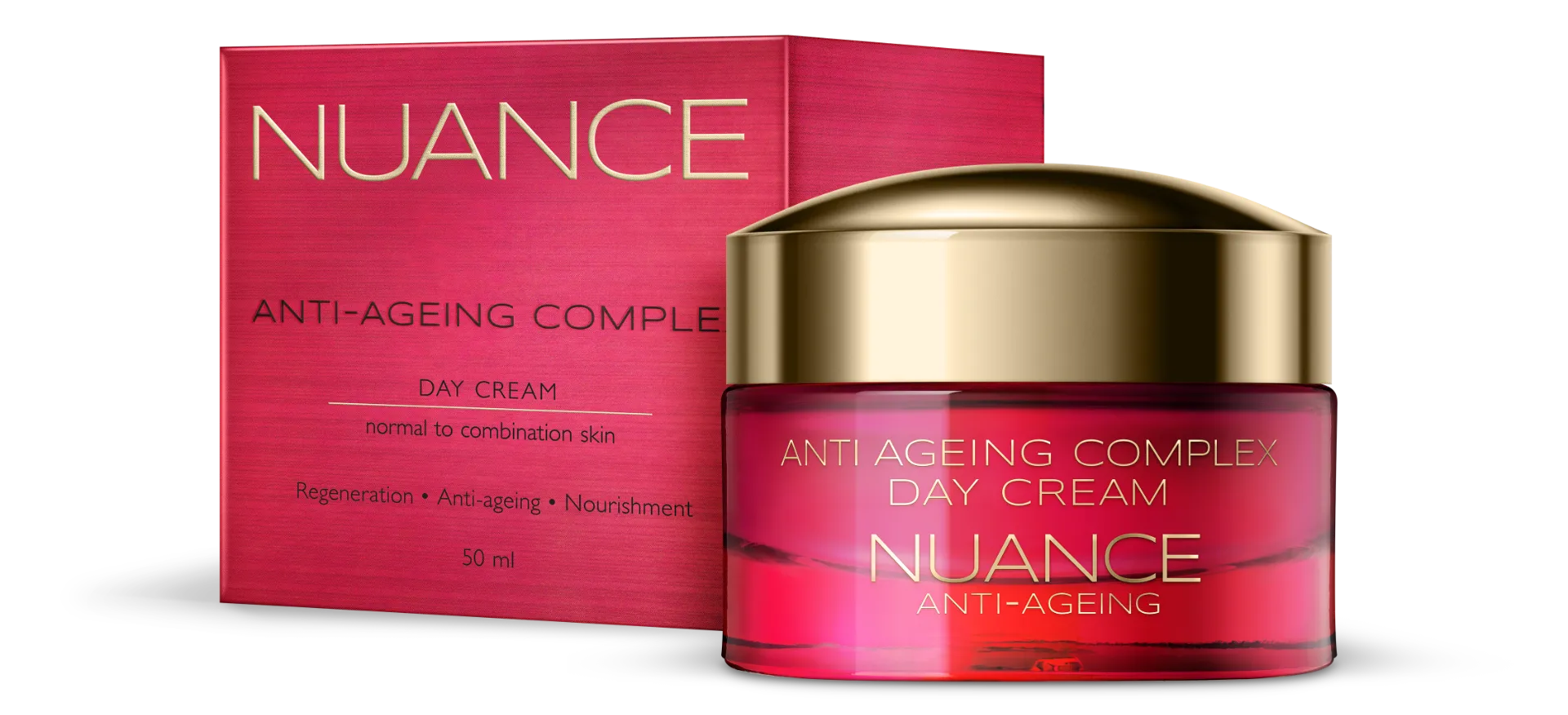 NUANCE ANTI-AGEING COMPLEX denný krém - normálna a zmiešaná pleť, 50ml 1×50 ml, denný krém pre normálnu a zmiešanú pleť