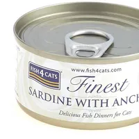 FISH4CATS Konzerva pre mačky Finest sardinka s ančovičkami 70g