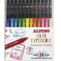 ALPINO 24 tenkých farebných fixiek Color Experience fine