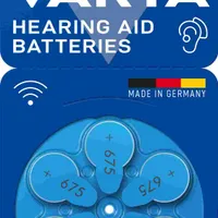 VARTA Hearing Aid Battery 675 BLI 6