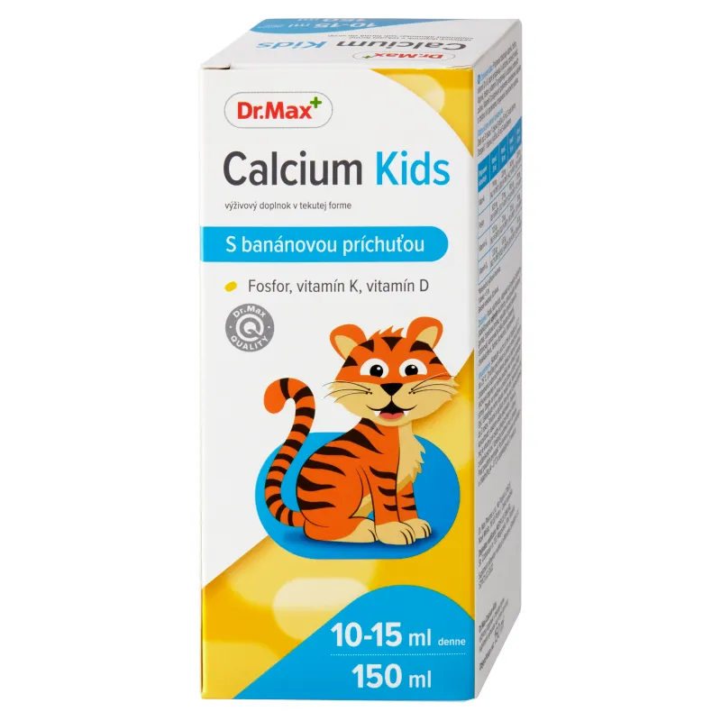 Dr. Max Calcium Kids 1×150 ml, výživový doplnok pre deti