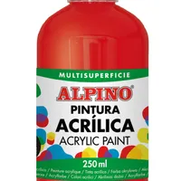 ALPINO Fľaša akrylové farby do školy - Červená