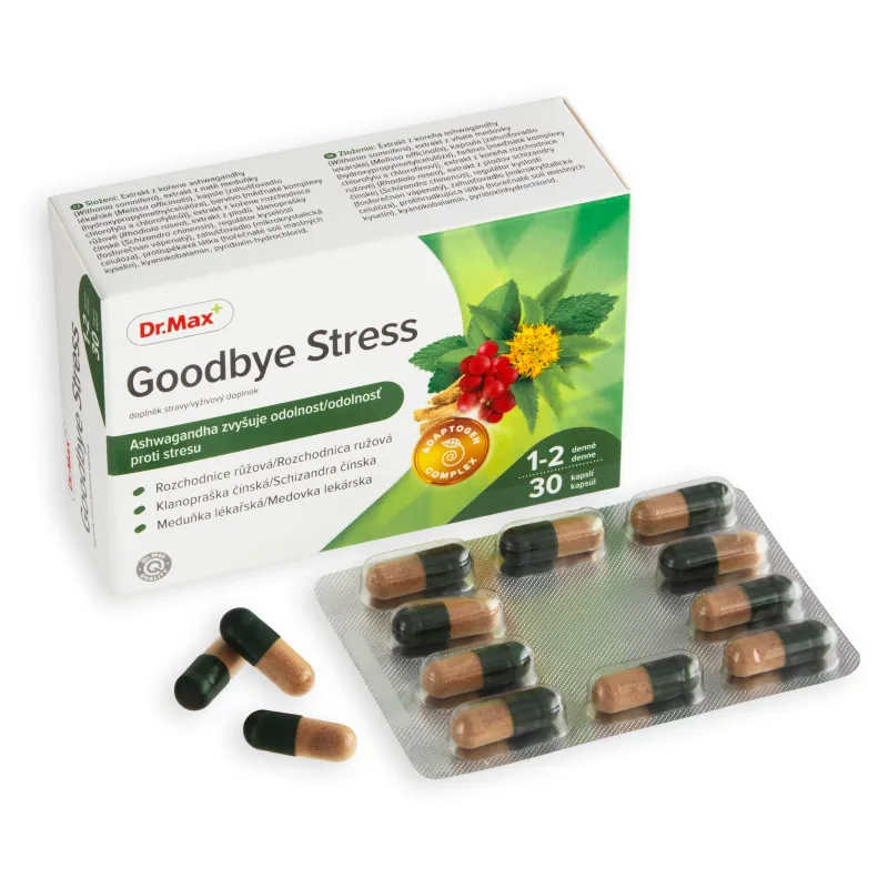 Dr. Max Goodbye Stress 1×30 cps, výživový doplnok