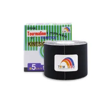 Temtex kinesio tape Tourmaline, čierna tejpovacia páska 5cm x 5m