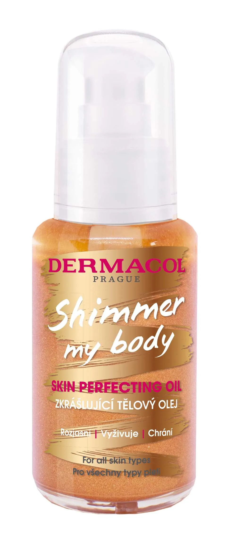 Dermacol Shimmer my body trblietavý telový olej