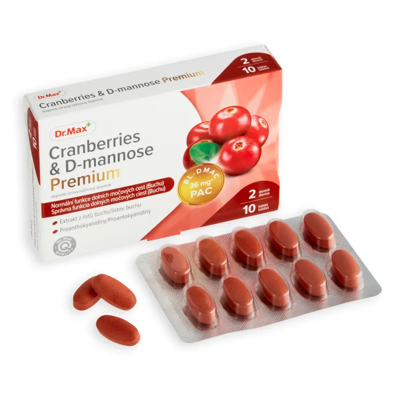 Dr. Max Cranberries & D-mannose Premium 1×10 tabliet