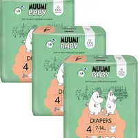 Muumi Baby 4 Maxi 7-14 kg, mesačné balenie eko plienok