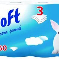 Q SOFT Toaletný papier 3 vrstvový biely