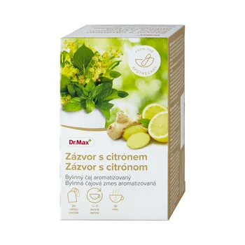 Dr. Max Zázvor s citrónom 1×30 g, bylinná čajová zmes, nálevové vrecúška, 20×1,5 g