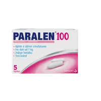 Paralen 100 mg 5 čapíkov