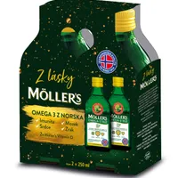 Möller's Omega 3 D+ Rybí olej Citrón DUO balenie