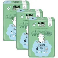 Muumi Baby Pants 4 Maxi 7-11 kg, mesačné balenie nohavičkových eko plienok