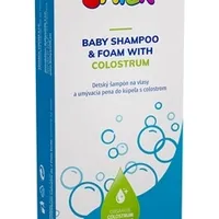 BABYSMILK SHAMPOO AND BATH FOAM WITH COLOSTRUM detský šampón a pena do kúpeľa s colostrom