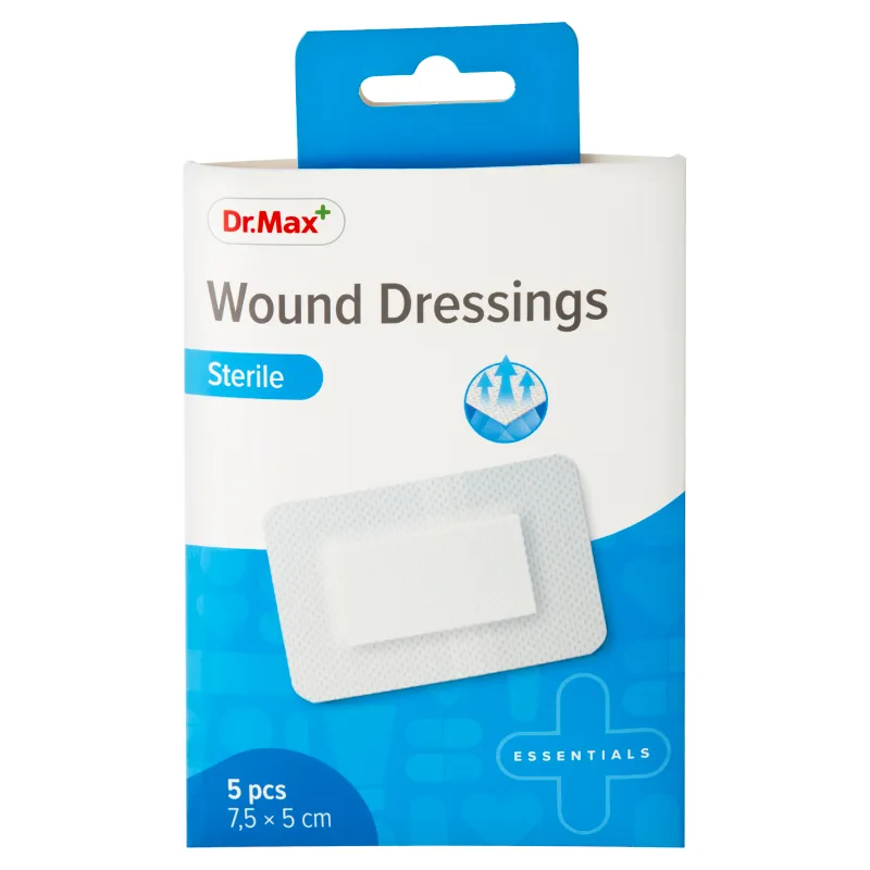 Dr. Max Wound Dressings Sterile 7,5 x 5 cm 1×5 ks