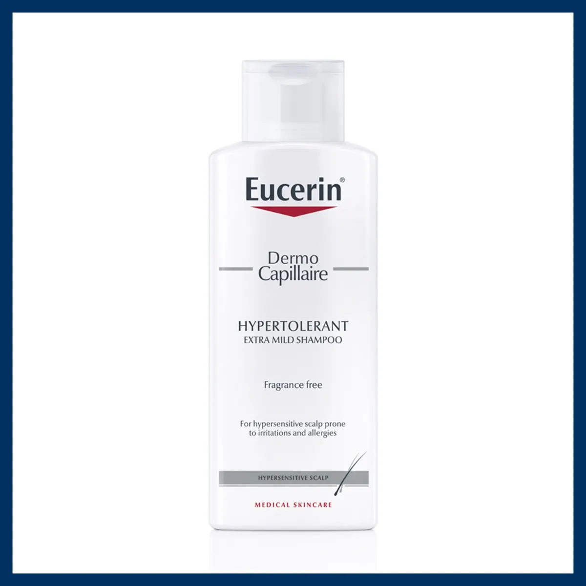 Eucerin DermoCapillaire Hypertolerantný šampón 1×250 ml, na citlivú a alergickú pokožku