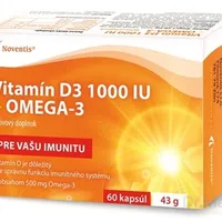 Noventis Vitamín D3 1000 IU + Omega-3