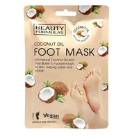 Beauty Formulas Maska na nohy s kokosovým olejom