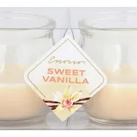 Emocio Sklo 56×55 mm 2 ks v plastovej krabičke Sweet Vanilla vonná sviečka