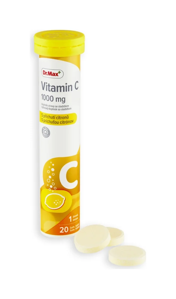 Dr. Max Vitamín C 1000 mg 1×20 tbl, šumové tablety