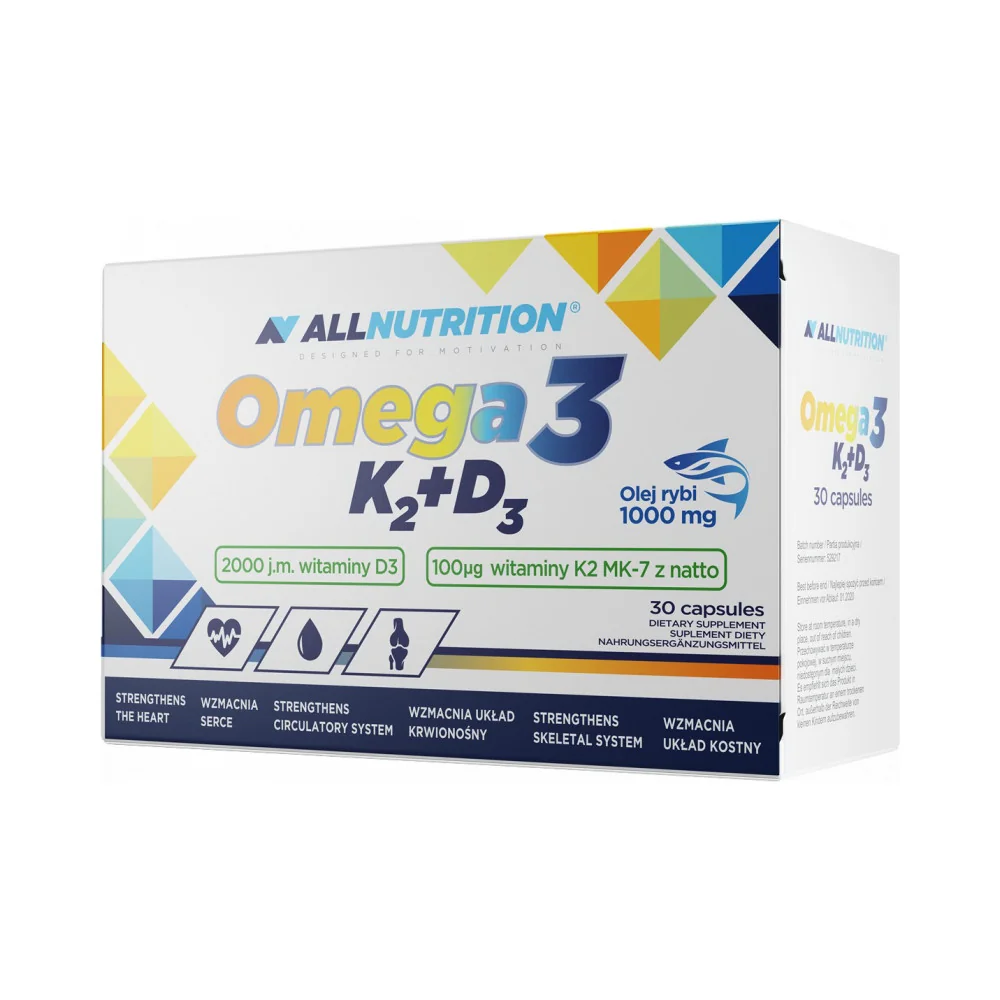 ALLNUTRITION Omega 3 D3 + K2 30 kapsúl