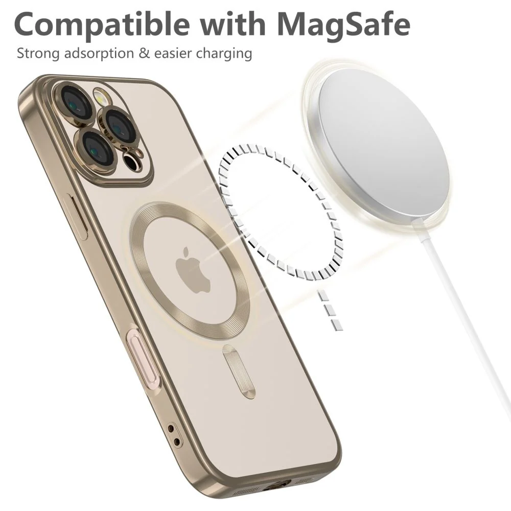 Tech-Protect Magflex MagSafe kryt na iPhone 16 Pro, zlatý 