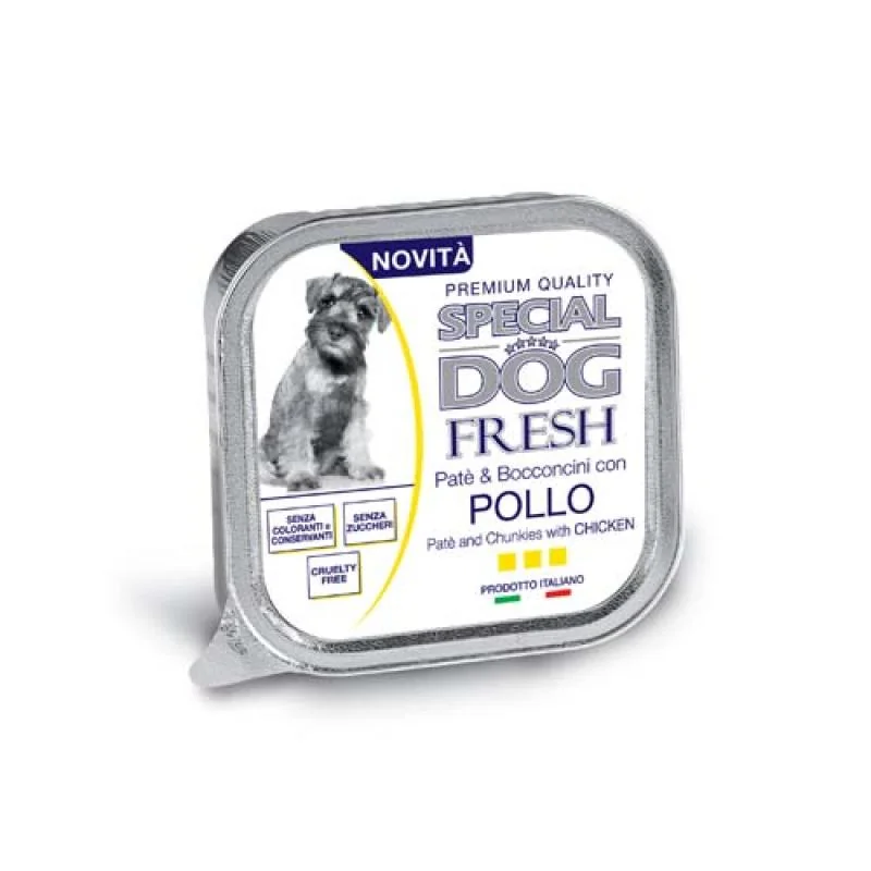 MONGE SPECIAL DOG EXCELLENCE FRESH Pate a kúsky kura 150g vanička