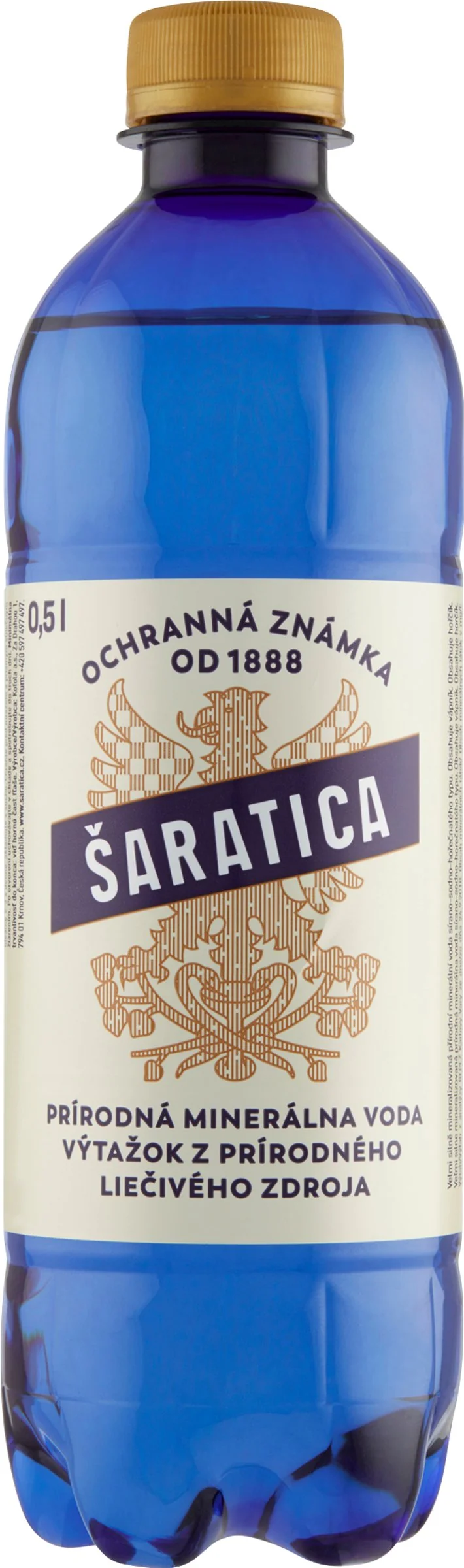 SARATICA minerálna VODA 0,5L "Z"