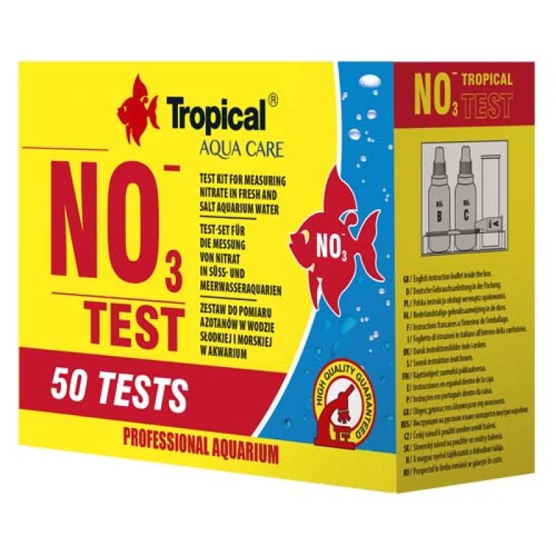 TROPICAL TEST NO3 na určenie koncentrácie dusičnanov v sladkej aj morskej vode od 0 do 100 mg/l