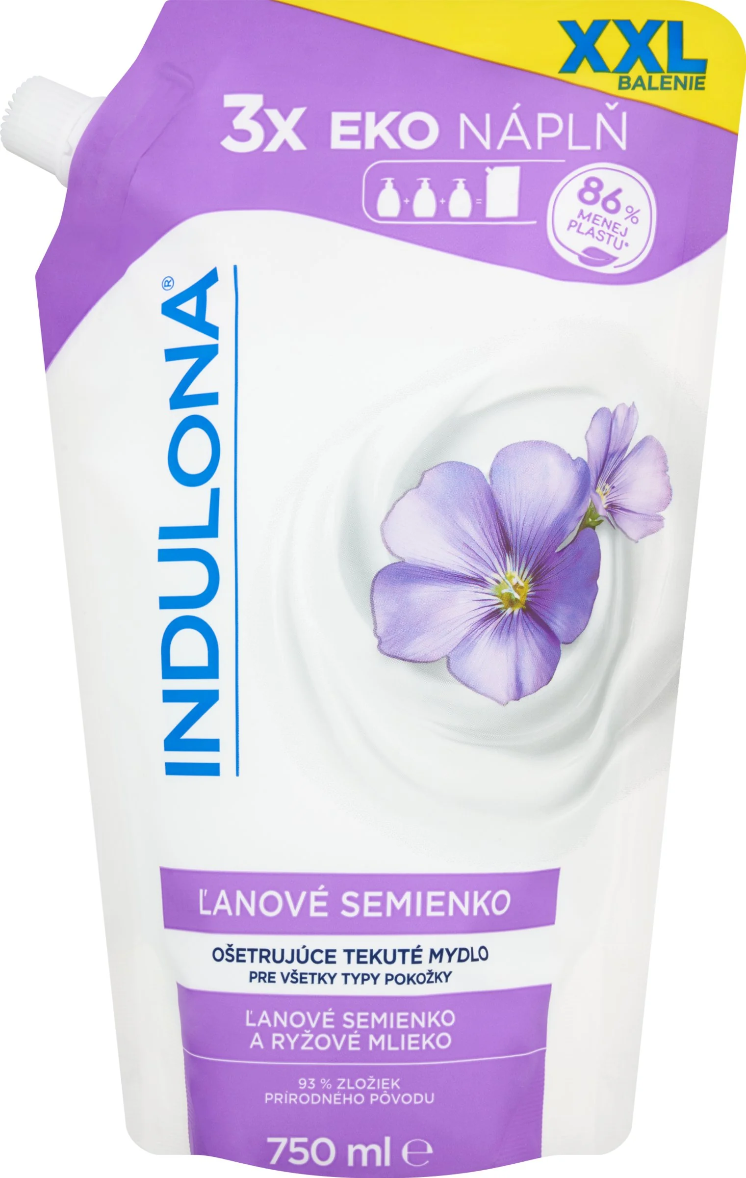 INDULONA Tekuté mydlo Ľanové semienko 1×750 ml, tekuté mydlo