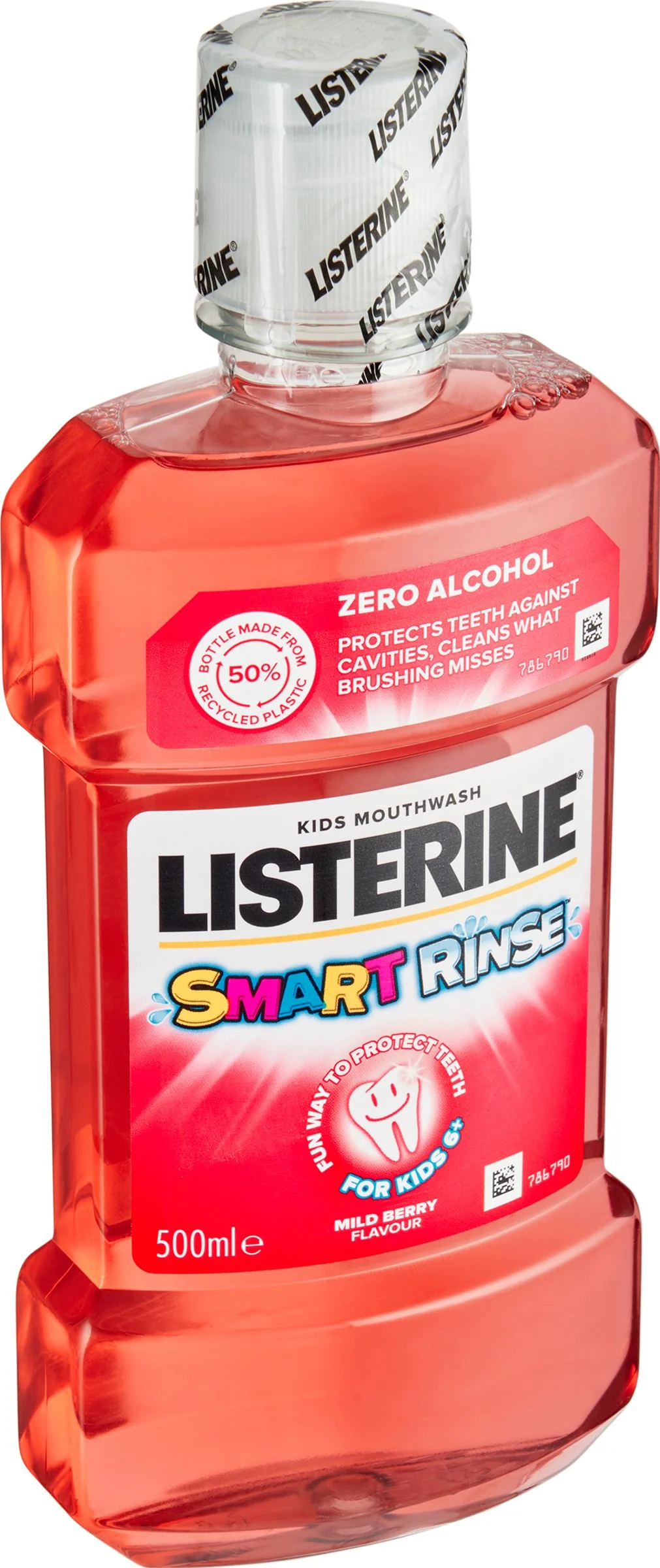 LISTERINE® SMART RINSE™ Berry ústna voda 1×500 ml, ústna voda