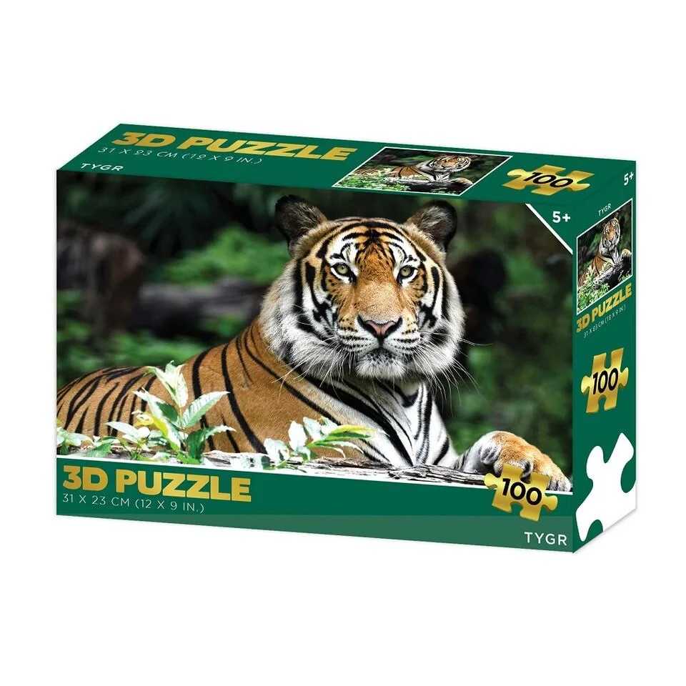 Puzzle 3D Tiger 100 dielikov