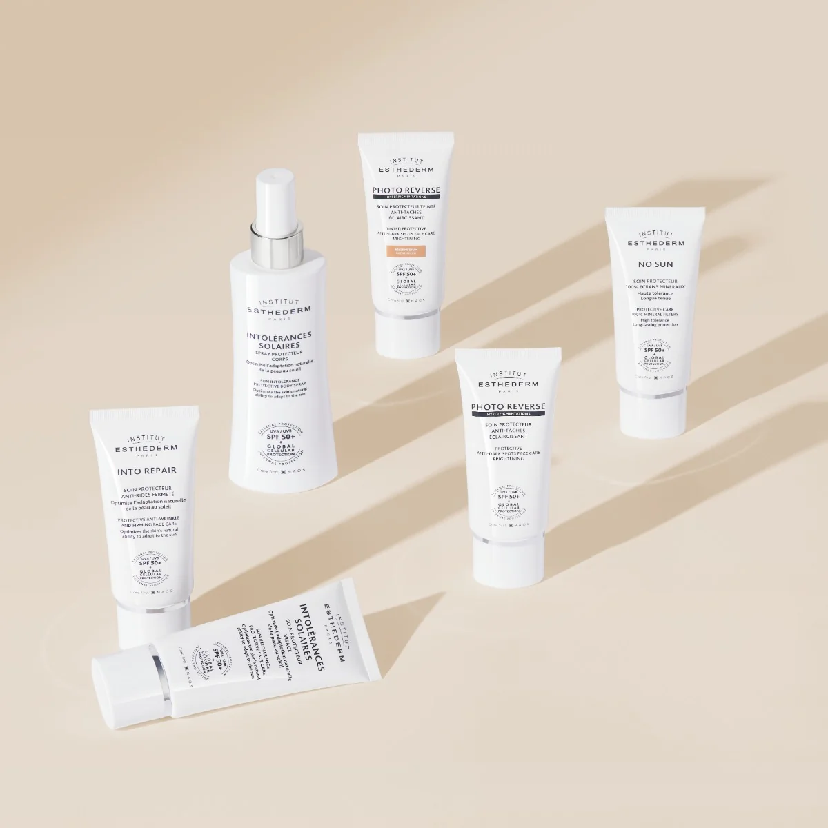 INSTITUT ESTHEDERM SUN INTOLERANCE Ochranné telové mlieko pre pleť netolerujúcu slnko SPF 50+ 150 ml 1×1 ks, sprej