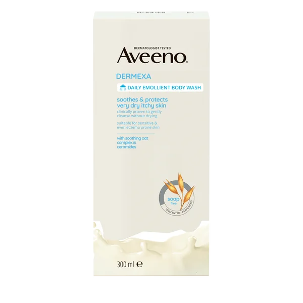 AVEENO® Dermexa Emolienčný sprchovací gél, bez parfumácie