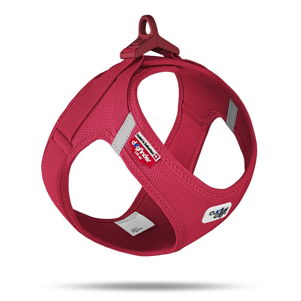 CURLI Postroj pre psy so sponou Air-Mesh Red 2XS,  2-4 kg