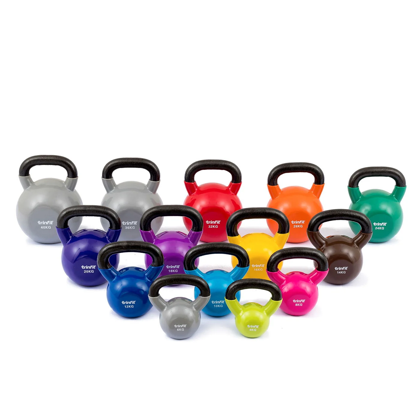 Kettlebell kovový vinyl varianta 20 kg