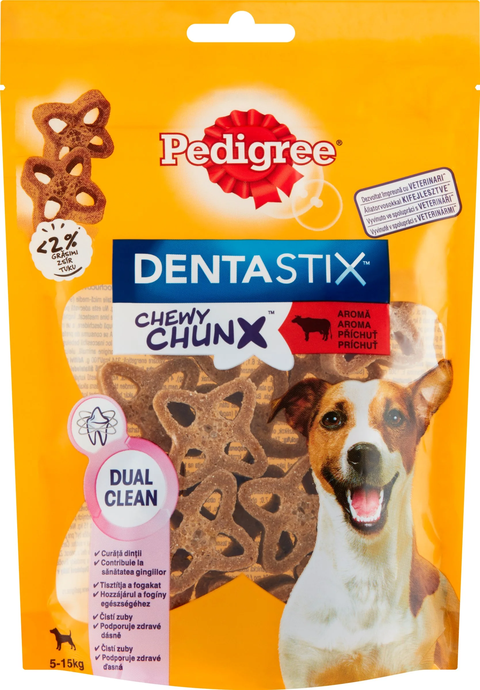 PEDIGREE pochúťka DentaStix Chewy Chunx hovädzie MINI 68g