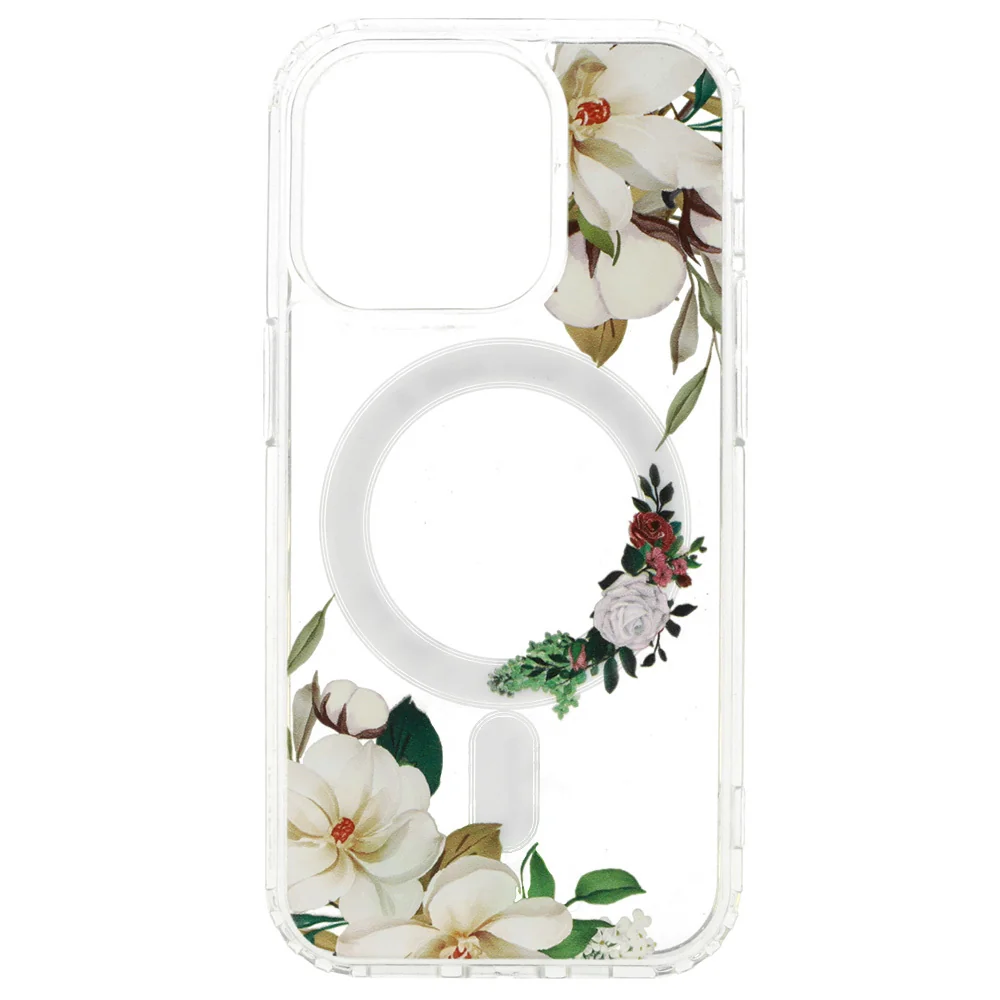 MG Flower MagSafe kryt na iPhone 12 Pro, white flower 