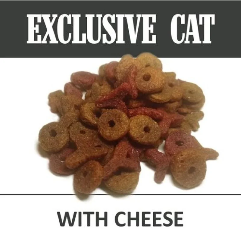 DELIKAN EXCLUSIVE CAT Cheese 2kg Krmivo pre vonkajšie a vnútorné mačky s príchuťou syra 