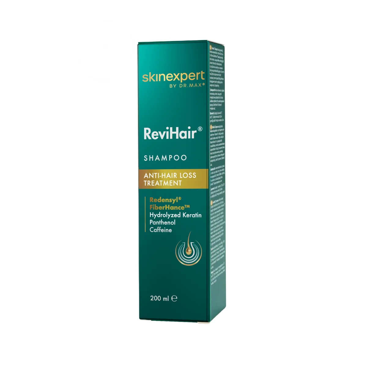 Skinexpert by Dr. Max ReviHair® šampón 200 ml, šampón proti vypadávaniu vlasov